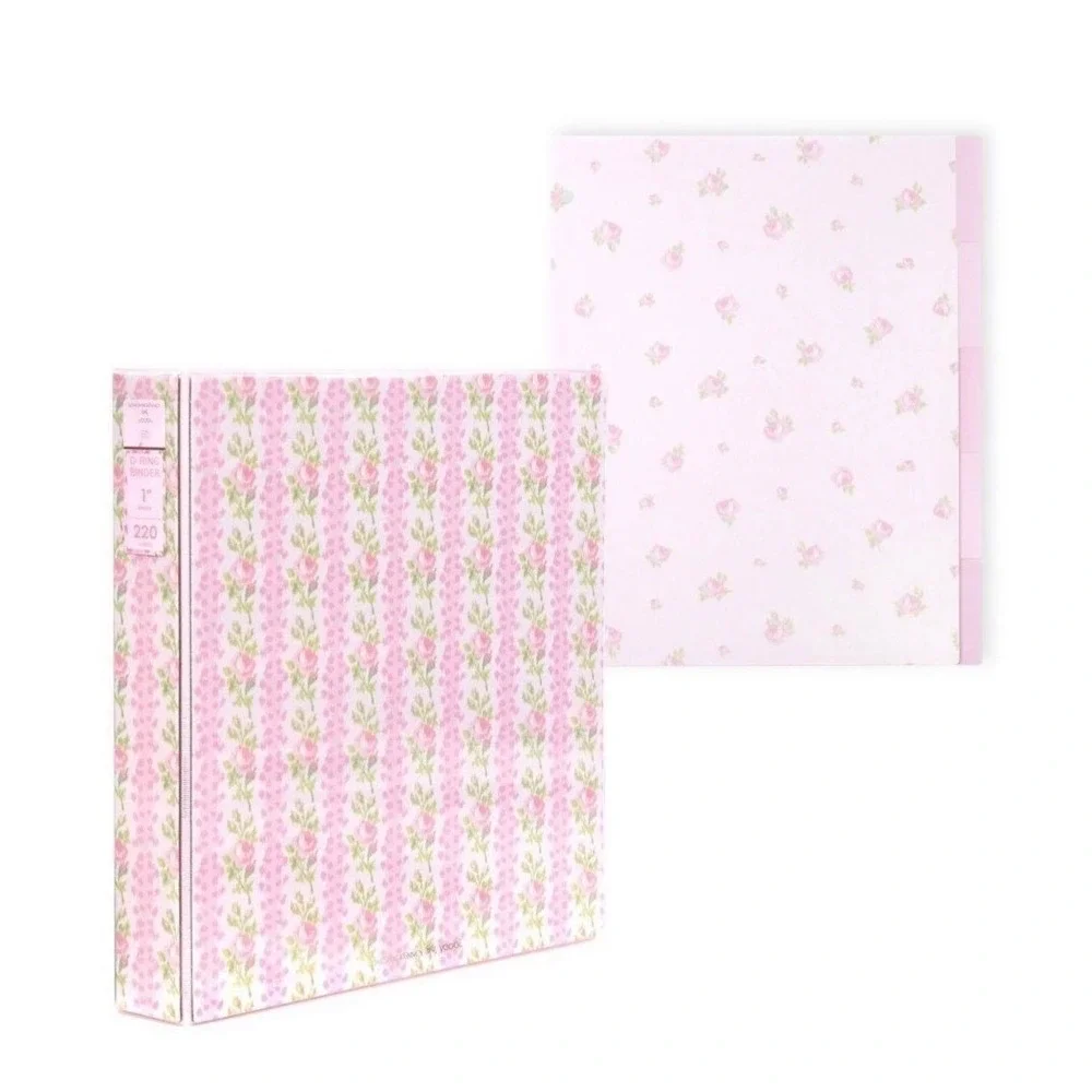 Love Shack Fancy Binder Blooming Heirloom Floral Pink Trapper Keeper NEW Target